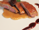 Magret de canard au foie gras