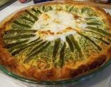 Quiche asperges et mozzarella