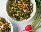 Salade de riz sauvage aux légumes