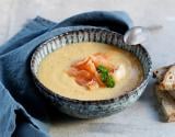 Velouté de pommes de terre au saumon fumé