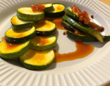 Courgettes et gésiers caramélisés