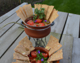 Jardinière de Chavroux et sa tuile de tortilla croustillante