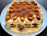 Tiramisu à la crème de marrons, spéculoos et mirabelles