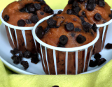 Muffins au chocolat noir et pépites