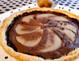 Tarte poire chocolat amande sans œuf