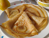 Crêpes fourrées aux poires