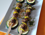 Brochette courgette à la tapenade et anchois