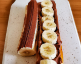 Bûche à la banane et au nutella