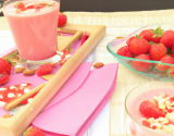 Smoothie de fraises au lait d'amandes