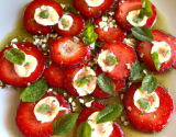 Carpaccio de fraises à la menthe