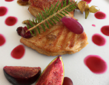 Escalopes de foie gras aux fruits rouges