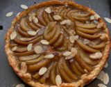 Tarte au poires au miel et amandes