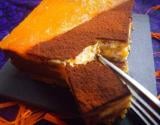 Cheesecake marbré potiron-orange et chocolat