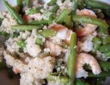 Taboulé de crevettes et haricots verts