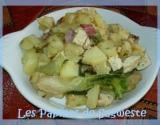 Pommes de terre sautées au bacon et tofu aux herbes