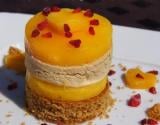 Mille feuille de pain d'épices, mangue et foie gras