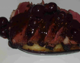 Magret de canard au raisin