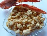 Crumble de fruits de mer, Lichette en sabayon