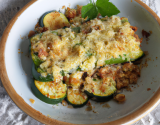 Crumble courgettes chèvre