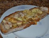 Tartine poulet pomme reblochon