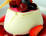 Bavarois au fromage blanc et aux fruits rouges