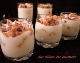 Verrines d'amandes aux pain épices