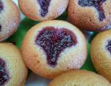 Financiers au miel et aux framboises et son coulis de framboise