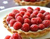 Tartelettes framboises et mascarpone (et choco bien planqué)