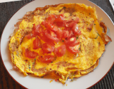 Omelette à la tomate maison