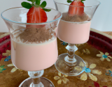 Mousses fraises/chocolat blanc