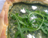 Tarte ricotta et roquette farcie au pesto