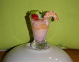 Verrine tarama, saumon et crevettes