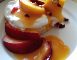 Fromage blanc et coulis de nectarine