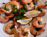 Crevettes au citron et aux herbes maison