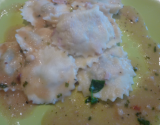 Raviolis farcis au jambon et sa sauce au cresson