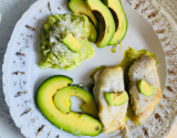 Filets de poisson au parmesan et à l 'avocat