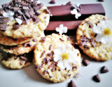 Biscuits chocolat blanc et flocons d'avoine