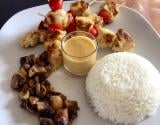 Brochettes de poulet citromarin