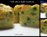 Petits cakes au cheddar et aux petits pois