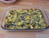 Flan de courgettes jaunes et vertes