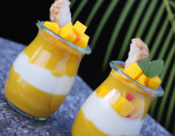 Verrine mangue coco et poulet au curry