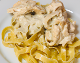 Tagliatelles au poulet et à la crème