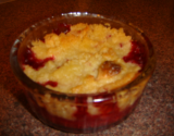 Crumble framboise chocolat blanc en cuillères