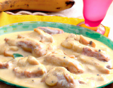 Chapon aux bananes et lait de coco