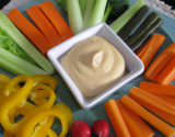 Crudités de légumes de l'île avec leur aïoli de curry