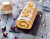 Bûche de Noël caramel et clémentine