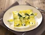 Cannellonis au Carré Frais et aux courgettes, sauce citronnée