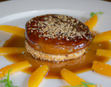 Tatin de mangues foie gras au sésame