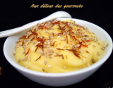 Purée de pommes de terre au safran et sésame