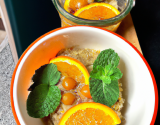 Coupelle quinoa oranges pastèque menthe